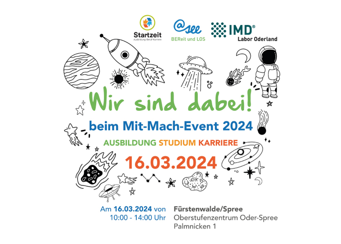 Ausbildungsmesse Startzeit - Wir sind dabei
