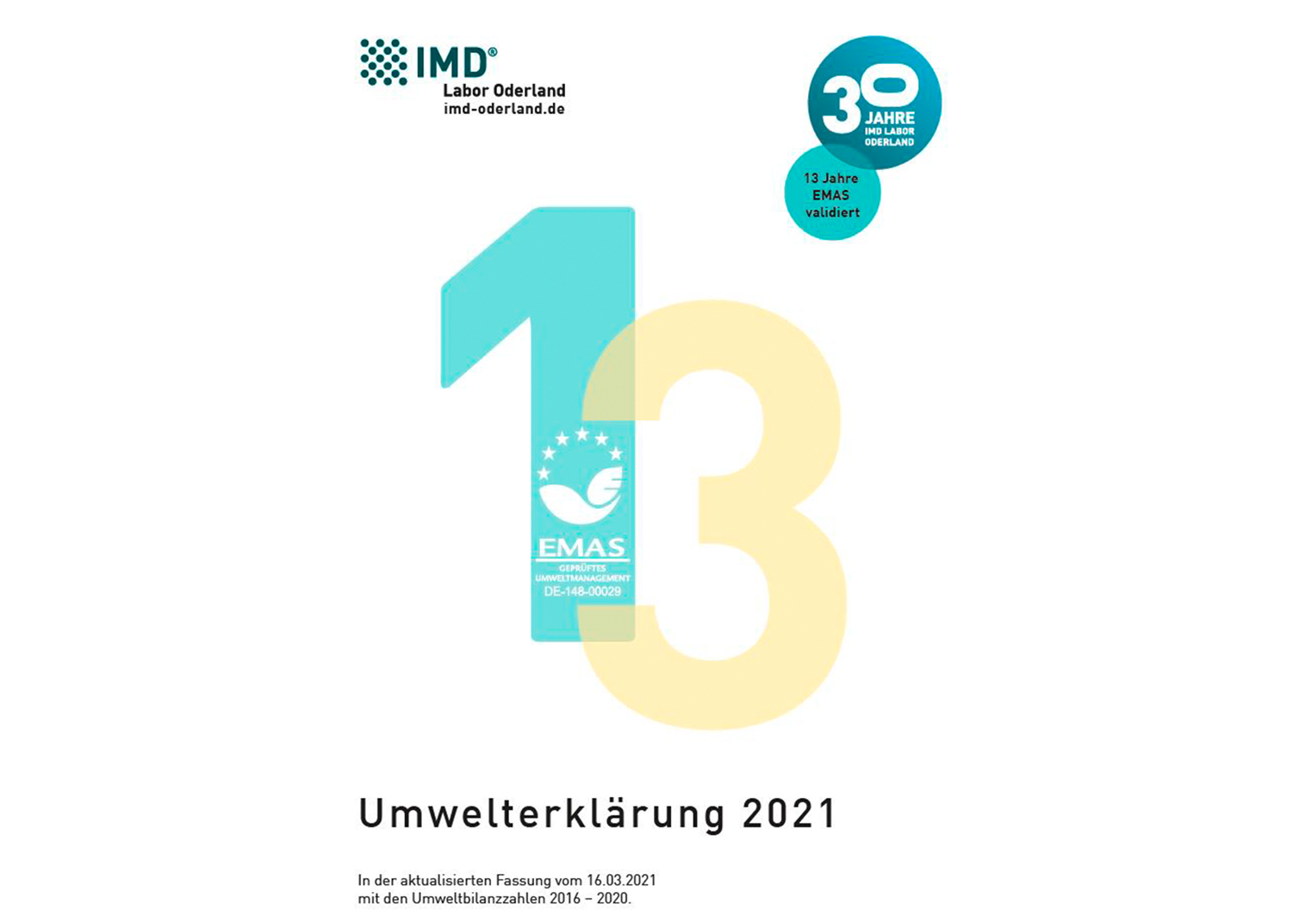 13. Umwelterklärung veröffentlicht